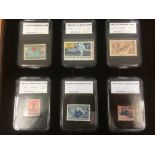 TUB WITH STAMPS IN SIX ALBUMS AND LOOSE, GB MINT DECIMAL TO ABOUT 1989,