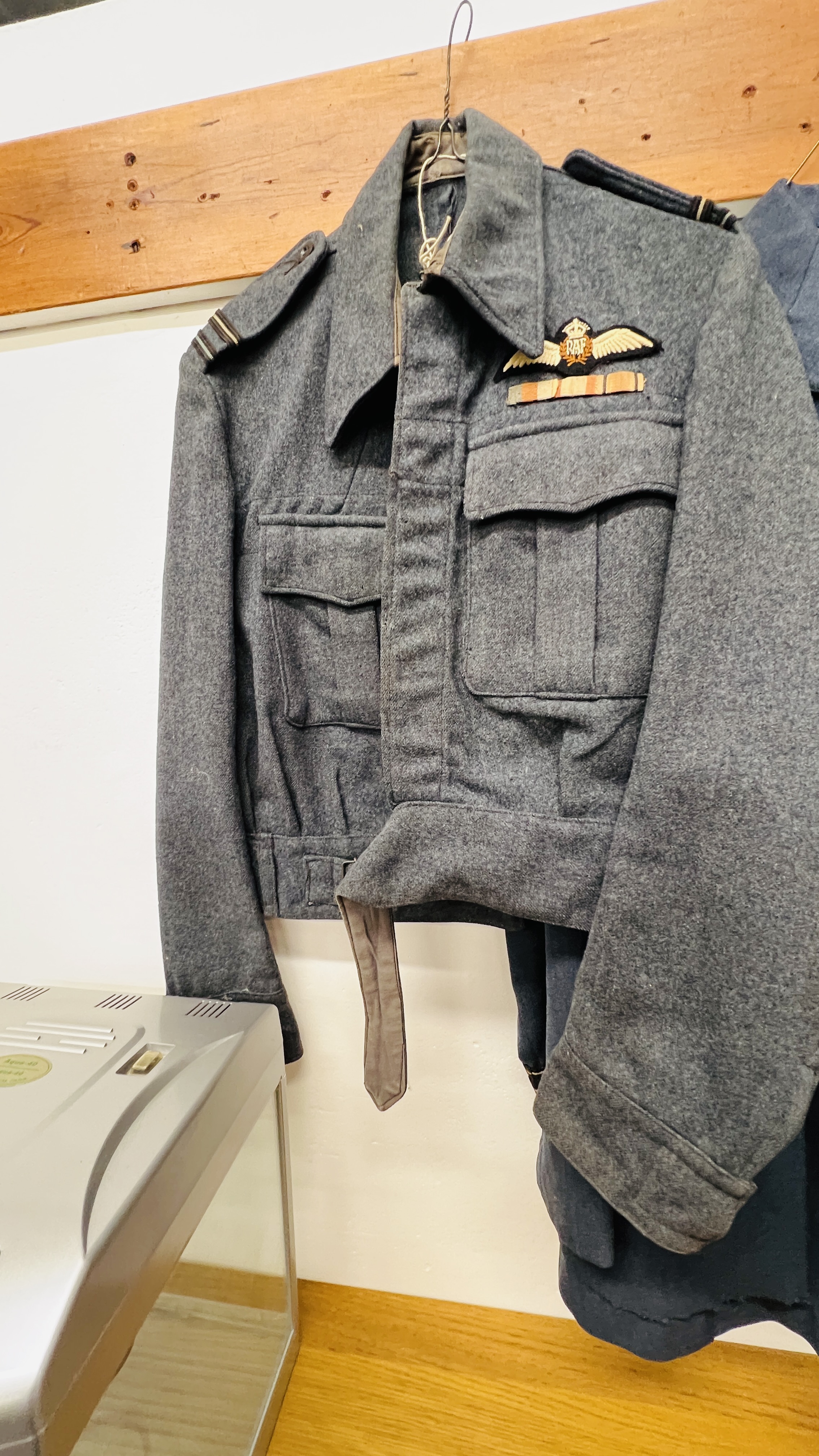 3 X VINTAGE RAF JACKETS TWO WITH MATCHING TROUSERS. - Image 4 of 4