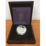 JERSEY 2016 90th BIRTHDAY OF QUEEN ELIZABETH SILVER PROOF £5 IN CASE WITH CERTIFICATE.