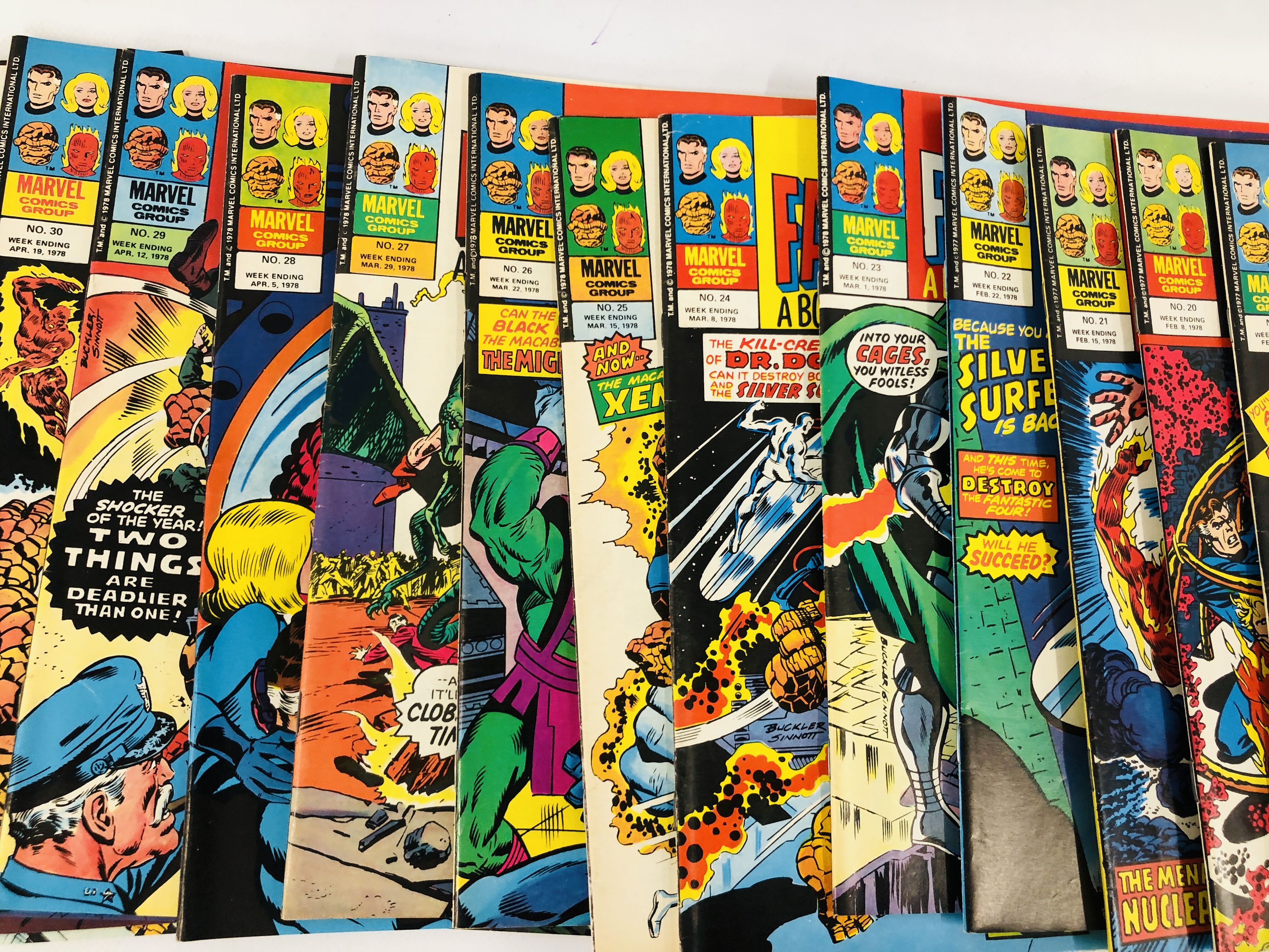 A COLLECTION OF BRITISH MARVEL COMICS FROM THE 70's INCLUDING FANTASTIC FOUR No. - Image 9 of 11
