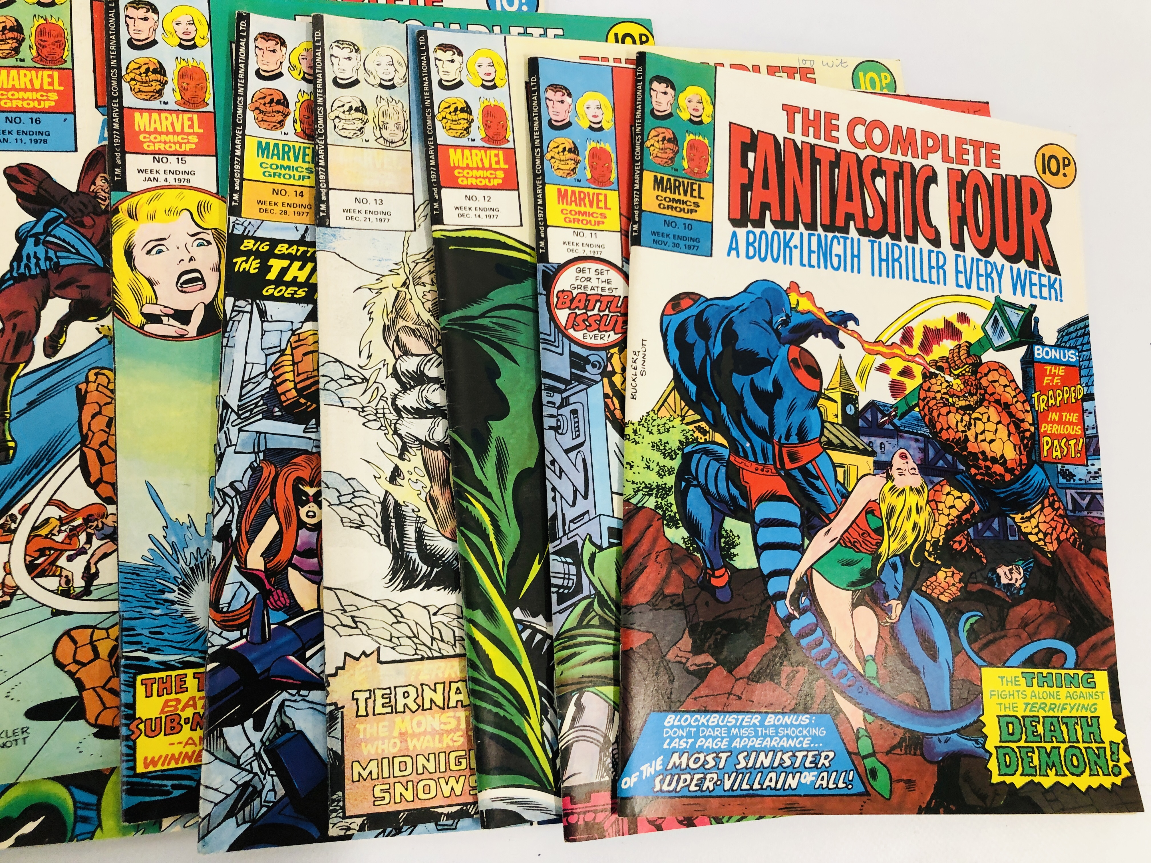 A COLLECTION OF BRITISH MARVEL COMICS FROM THE 70's INCLUDING FANTASTIC FOUR No. - Image 11 of 11