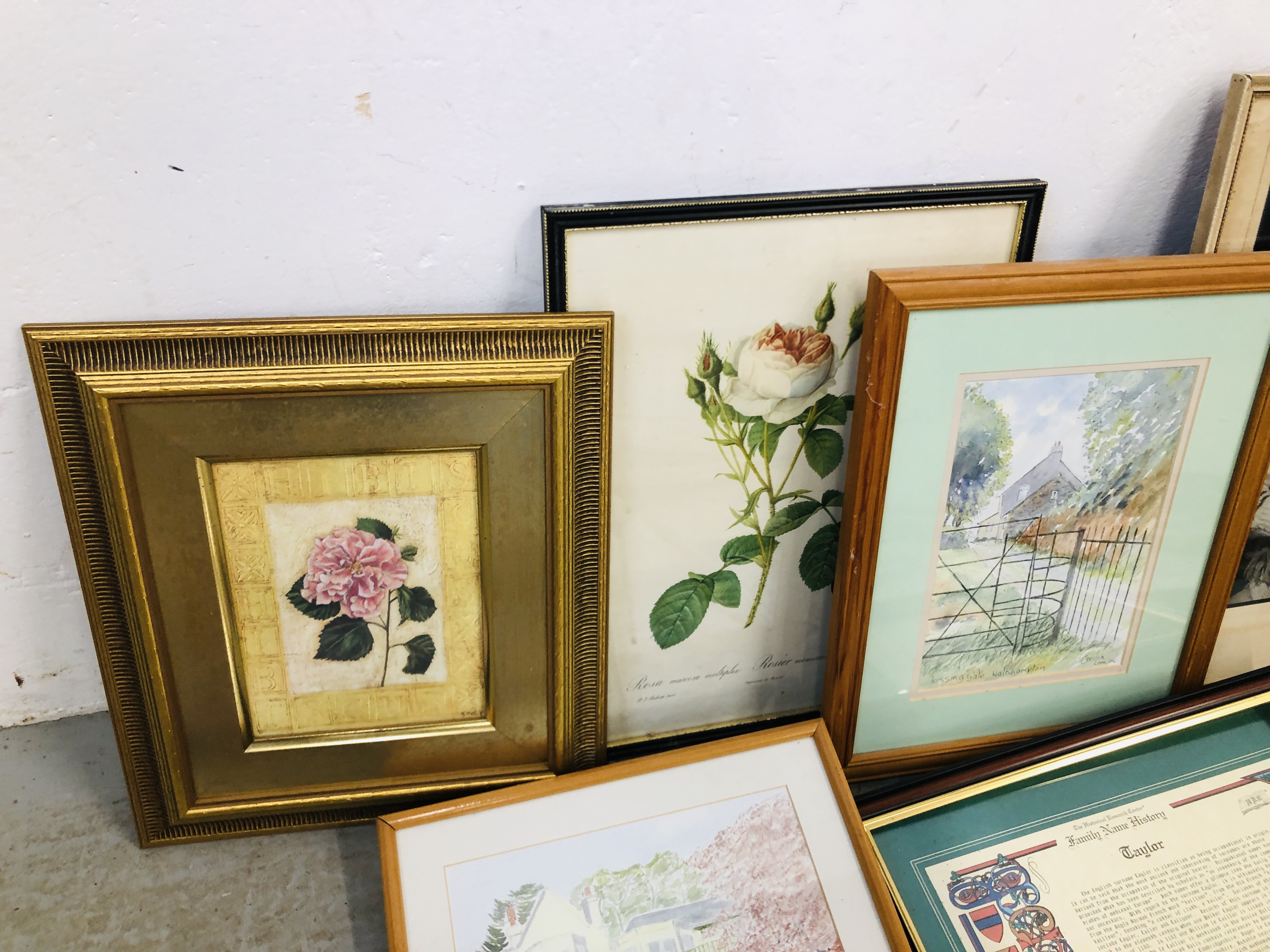 2 X BOXES OF ASSORTED FRAMED ORIGINAL ARTWORKS TO INCLUDE THREE PRINTS OXBOROUGH, - Image 4 of 10