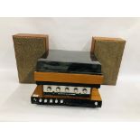 COLLECTION OF VINTAGE AUDIO EQUIPMENT TO INCLUDE GOLDRING LENCO GL75 RECORD DECK,