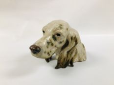 AN IMPRESSIVE LLADRO MODEL OF A SPANIEL HEAD HEIGHT 19CM.