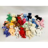 APPROXIMATELY 25 COLLECTORS TY BEANIE BEARS.