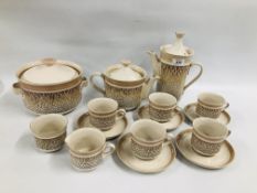 A QUANTITY OF DENBY CHANTILLY PATTERN TEA AND DINNER WARE (15)