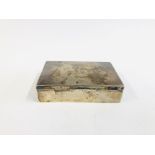 A SILVER RECTANGULAR STAMP BOX BY GRAY & COMPANY, BIRMINGHAM 1903, W 7.25CM, D 5.5CM.