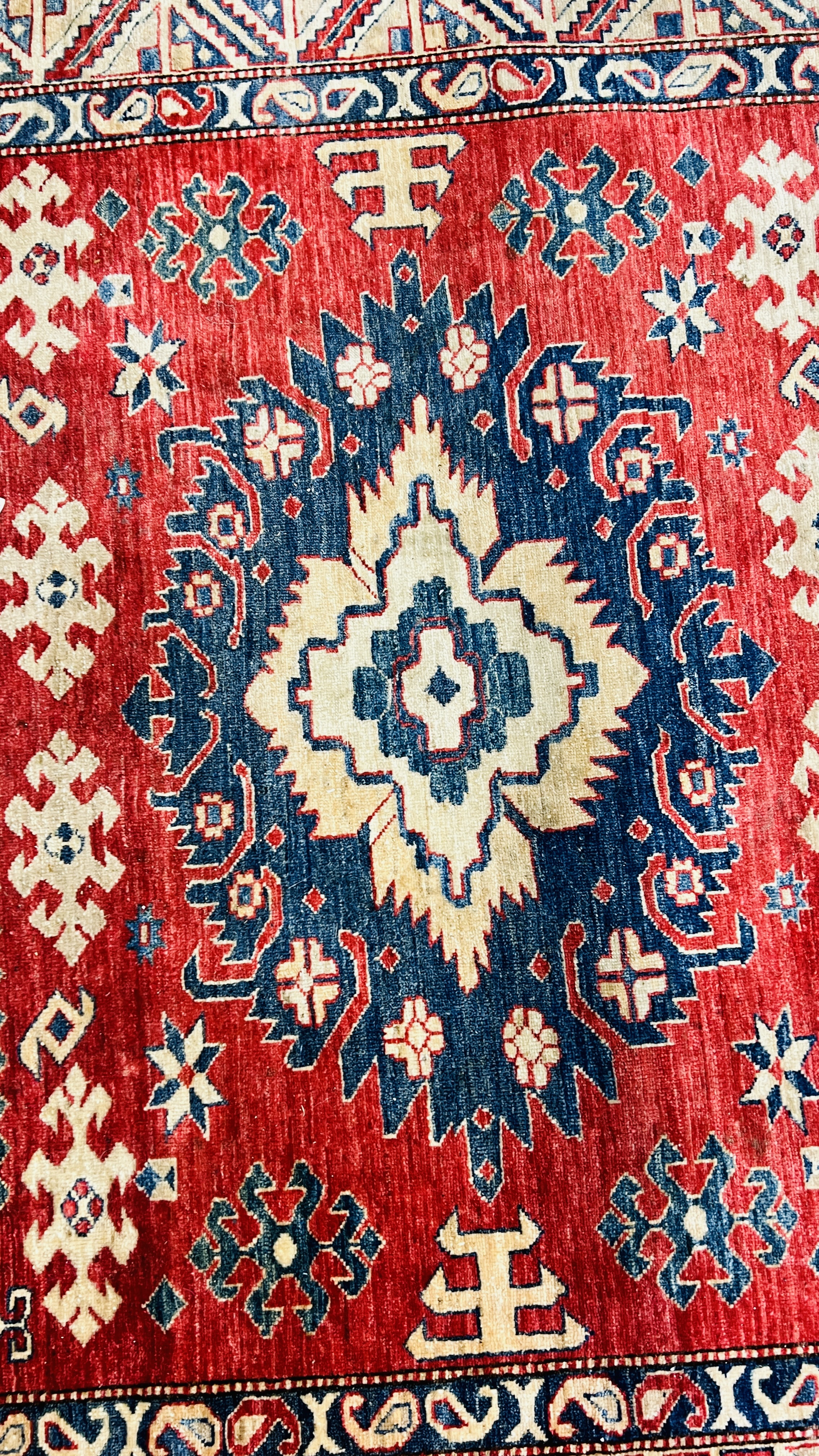 A MODERN KAZAK RUG 245CM. X 185CM. - Image 8 of 13