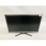 HITACHI 22 INCH FLAT SCREEN TELEVISION WITH BUILT IN DVD PLAYER - SOLD AS SEEN