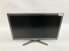 HITACHI 22 INCH FLAT SCREEN TELEVISION WITH BUILT IN DVD PLAYER - SOLD AS SEEN
