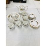 FINE BONE CHINA ROYAL STANDARD LYNDALE PATTERN 22 PIECE TEASET