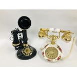 OLD COUNTRY ROSES STYLE DIAL TELEPHONE ASTRAL INTERNATIONAL MODEL THE ARTISTIC AND ONE OTHER