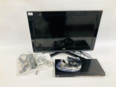 JVC 26INCH LCD TV MODEL LT-26DE1BJ WITH REMOTE AND INSTRUCTIONS,