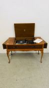 DYNATRON RADIOGRAM FITTED WITH GARRARD SP 25 MKIV RECORD DECK WITH ORIGINAL INSTRUCTIONS -