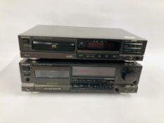 TWO SECTIONS OF TECHNICS HI-FI TO INCLUDE DISC PLAYER AND CASSETTE PLAYER - SOLD AS SEEN