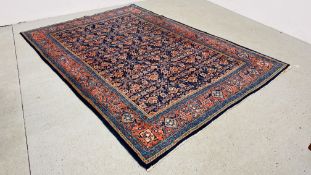 EASTERN BLUE/RED CARPET SQUARE 2.2M X 3.