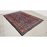 EASTERN BLUE/RED CARPET SQUARE 2.2M X 3.