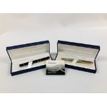 TWO WATERMAN FOUNTAIN PENS IN FITTED DISPLAY BOXES