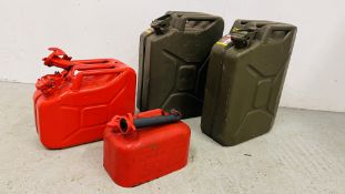 2 X 20L JERRY CANS,