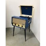 DANSETTE CONQUEST AUTO RECORD PLAYER COMPLETE WITH FOUR LEGS - SOLD AS SEEN.