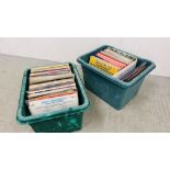 2 BOXES CONTAINING QUANTITY OF RECORDS RO INCLUDE CLASSICAL, JAZZ, ETC.