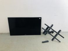SONY 46 INCH FLAT SCREEN TELEVISION MODEL KDL-46HX853 WITH WALL BRACKET AND REMOTE CONTROL - SOLD