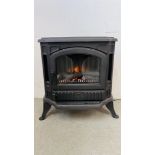 A BE MODERN GROUP CAST IRON SOLID FUEL EFFECT ELECTRIC ROOM HEATER,