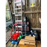 ALUMINIUM THREE WAY LADDER, BLACK AND DECKER WORKMATE,