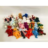 APPROXIMATELY 25 COLLECTORS TY BEANIE BEARS.