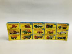 A GROUP OF MATCHBOX LESNEY SERIES 1-75 DIE CAST MODELS TO INCLUDE 2, 4, 10, 16, 17, 21, 26, 30, 32,