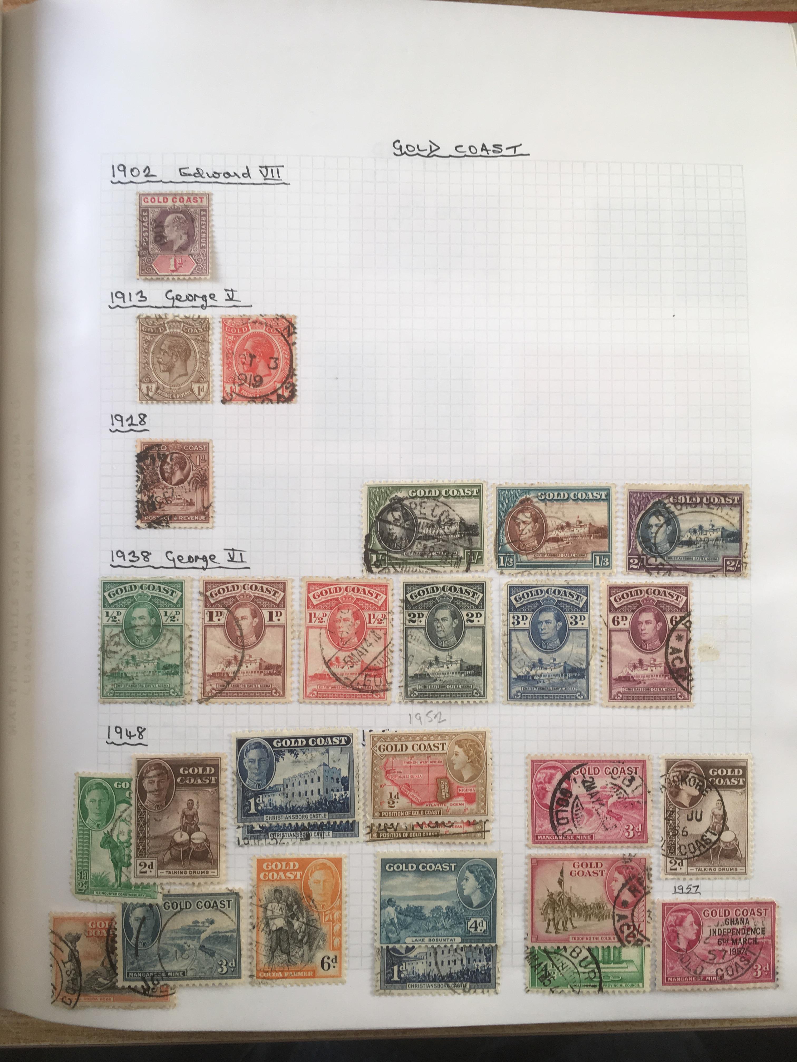 BOX WITH STAMP COLLECTIONS IN ELEVEN ALBUMS, RUMANIA, HUNGARY, STOCKBOOK OF ALL WORLD MINT ETC. - Image 4 of 9