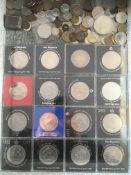 BOX OF COINS INCLUDING GB COLLECTABLE £5, £2, £1 AND 50p.