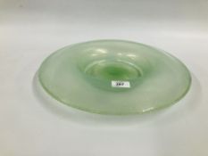 A DESIGNER LOETZ GLASS CHARGER, DIAMETER 40CM.