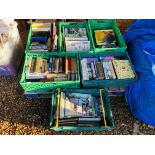 SIX BOXES OF MIXED BOOKS TO INCLUDE FISHING, ART,