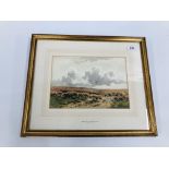 GERALD ACERMANN WATERCOLOUR "HEATHLAND SCENE" 18 X 25CM.