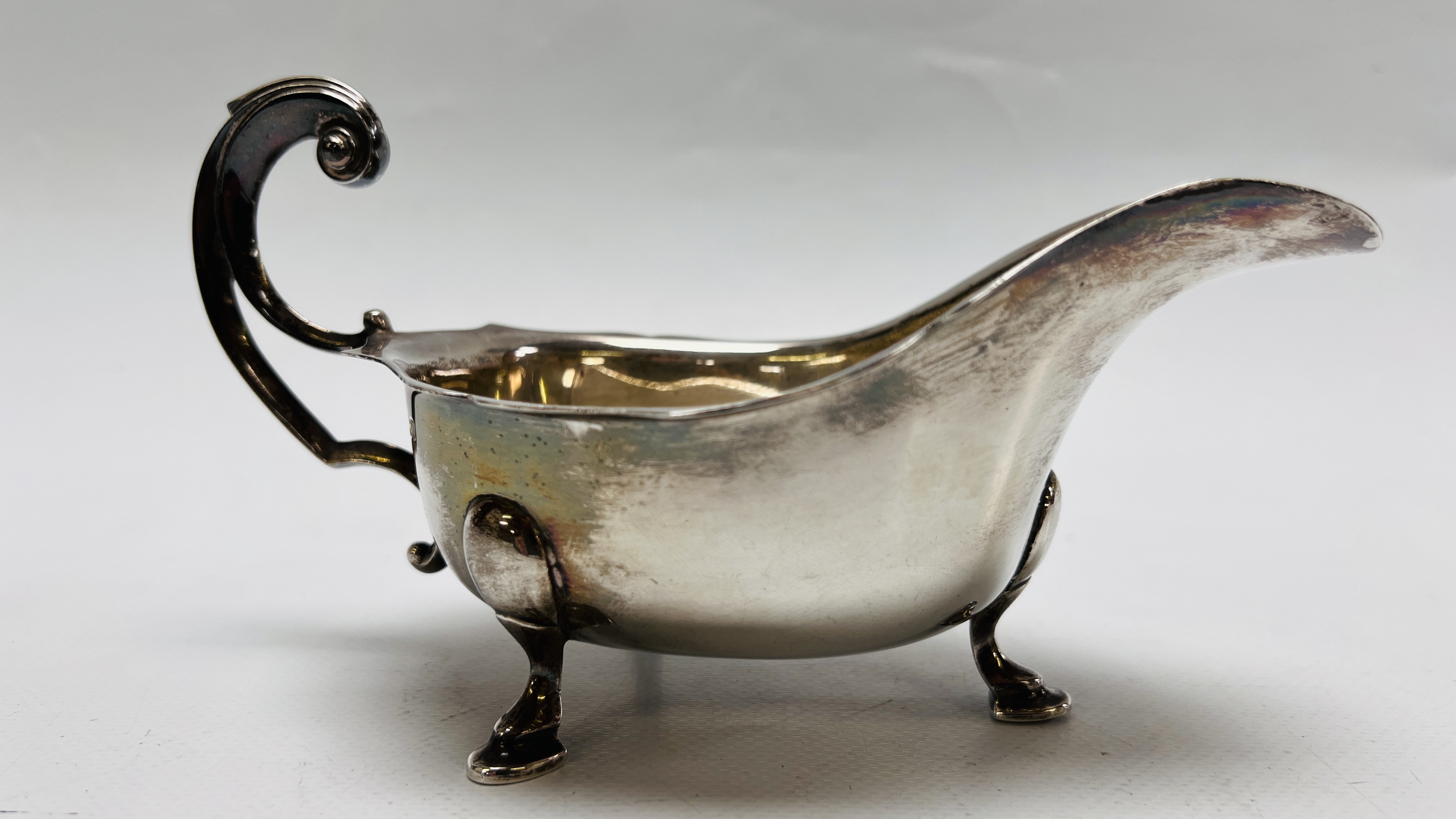 TWO SILVER SAUCE BOATS IN THE C18TH. - Image 2 of 12