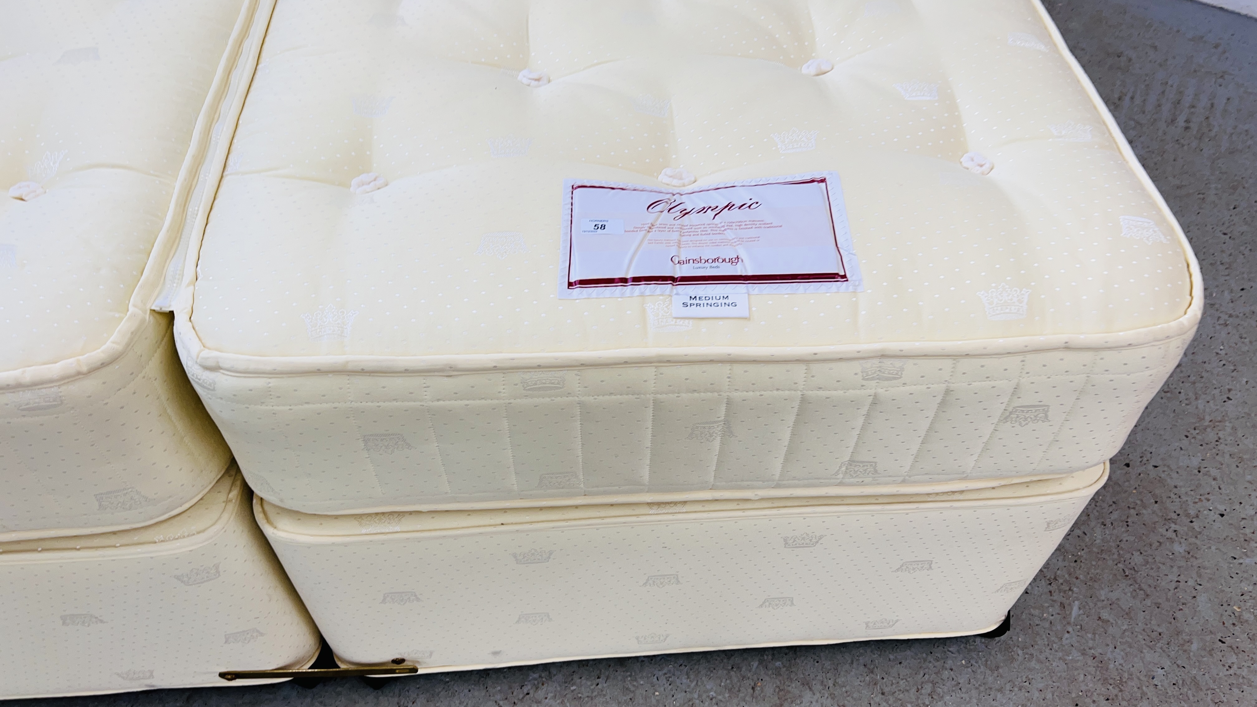 A GAINSBOROUGH LUXURY BED OLYMPIC KING SIZE DIVAN BED - Image 3 of 16