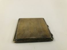 VINTAGE SILVER CIGARETTE CASE, BIRMINGHAM ASSAY HEIGHT 9.5CM. WIDTH 8.5CM.