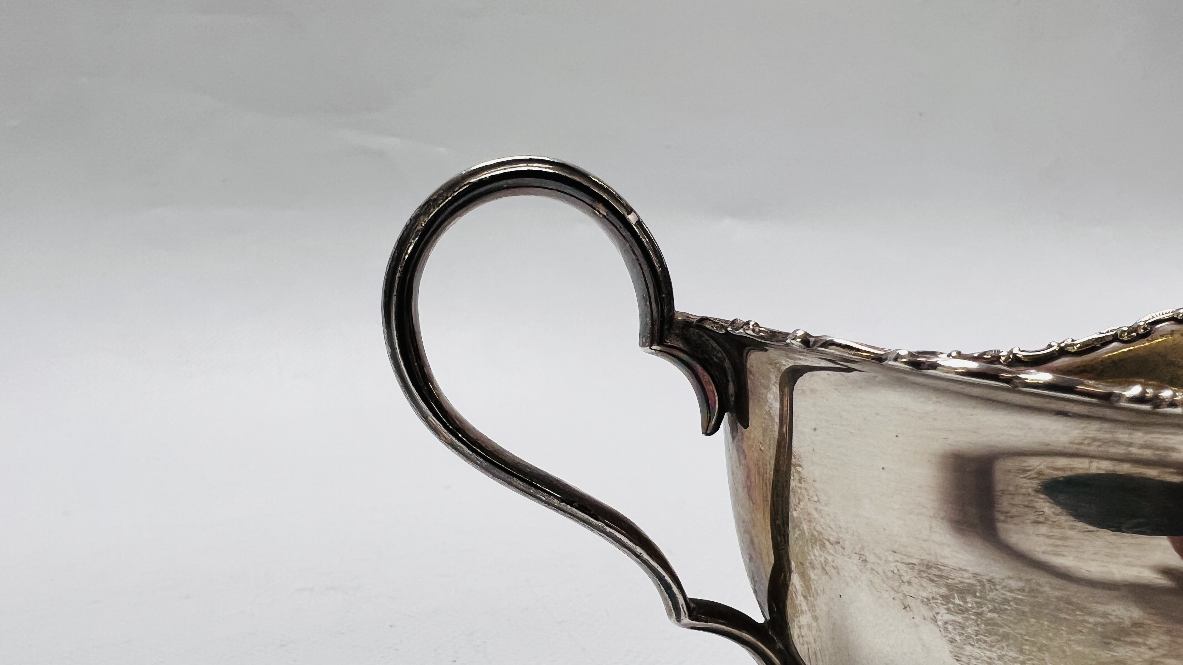 TWO SILVER SAUCE BOATS IN THE C18TH. - Image 5 of 12