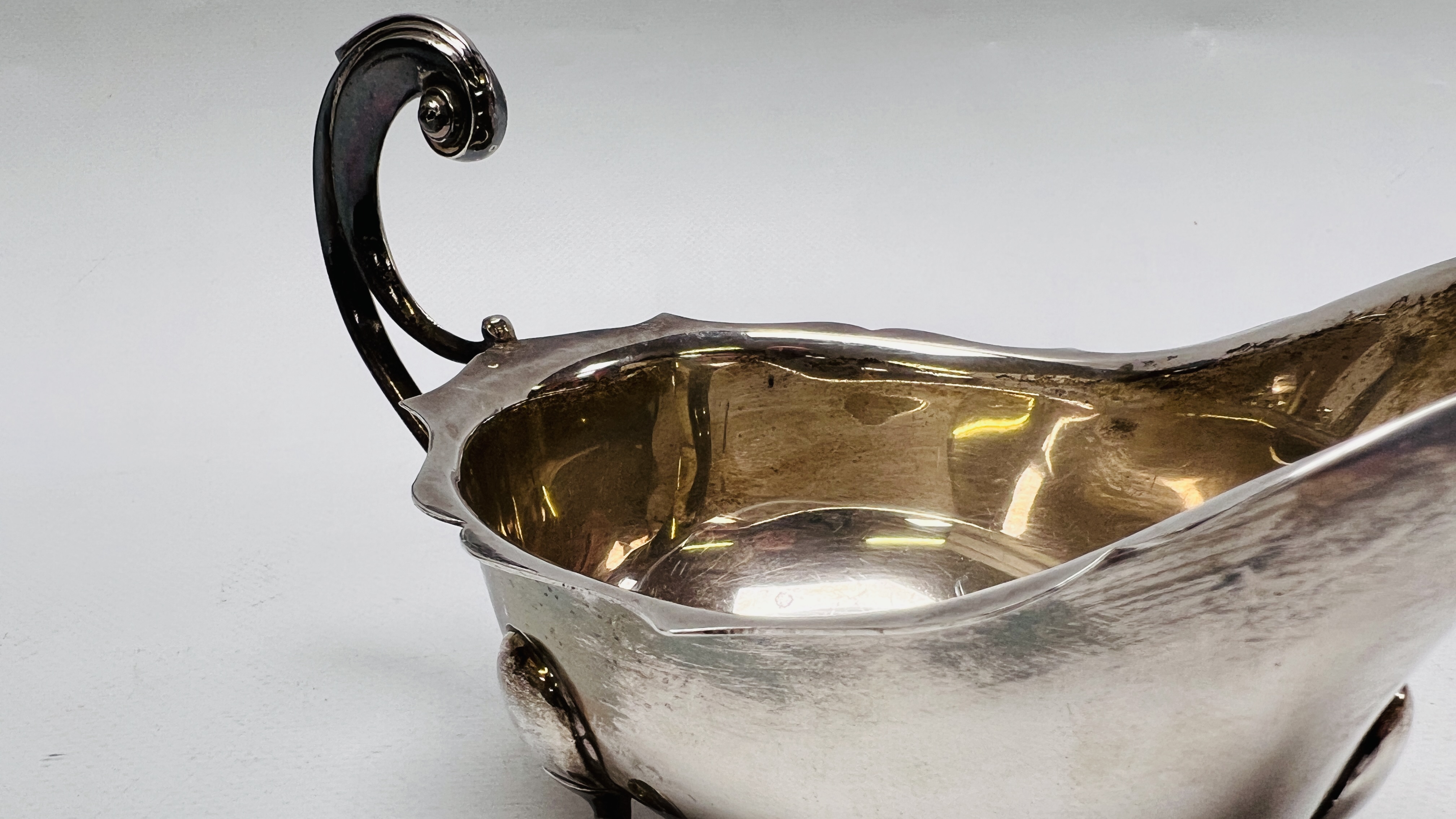 TWO SILVER SAUCE BOATS IN THE C18TH. - Image 9 of 12