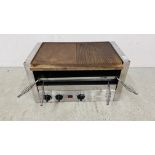 A LINCAT ELECTRIC STAINLESS STEEL GRIDDLE WITH CAST TOP MODEL QG6 - SOLD AS SEEN