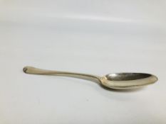 A GEORGE I HANOVERIAN PATTERN SILVER SERVING SPOON,