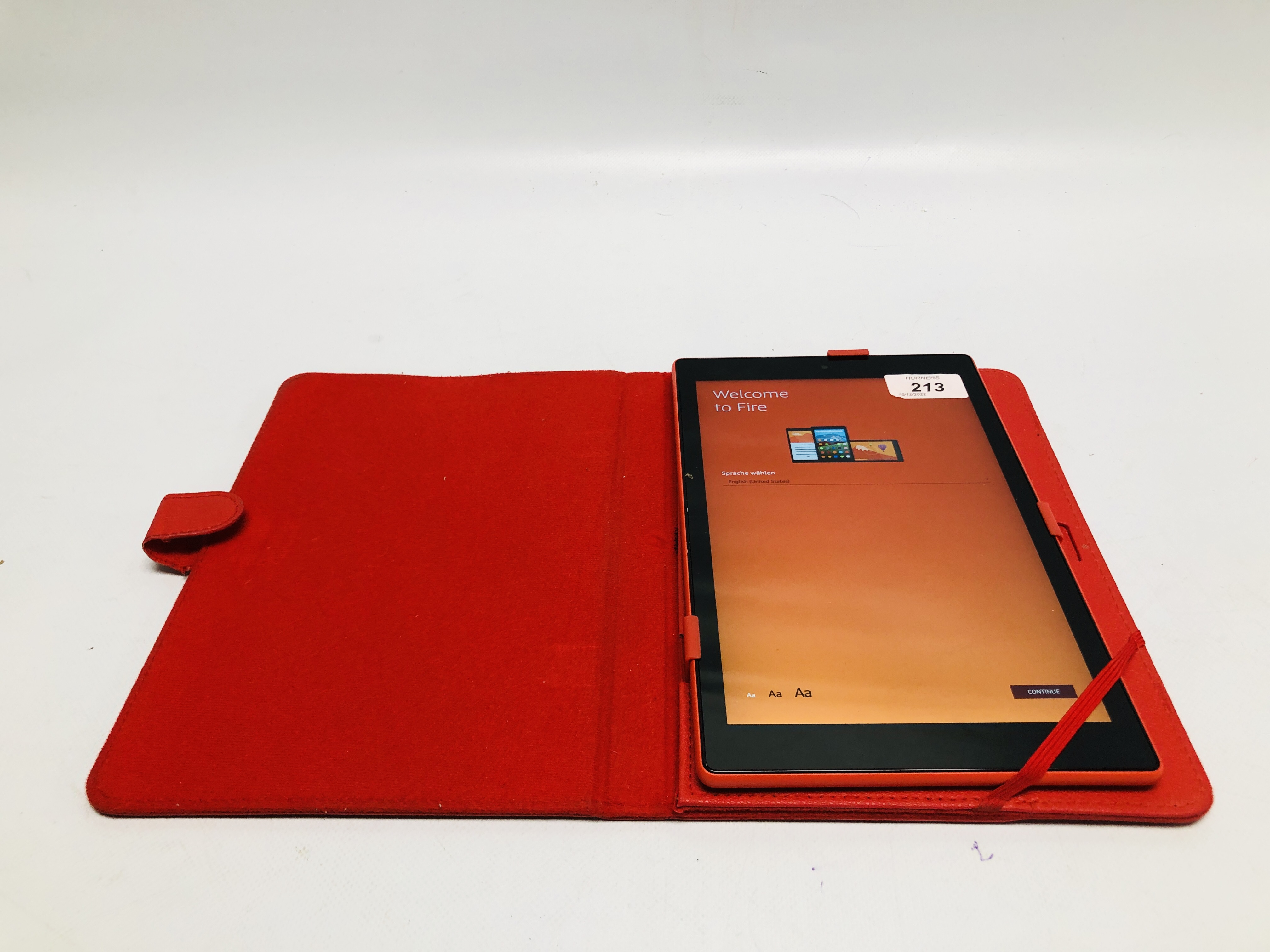 AMAZON FIRE TABLET IN CASE - SOLD AS SEEN