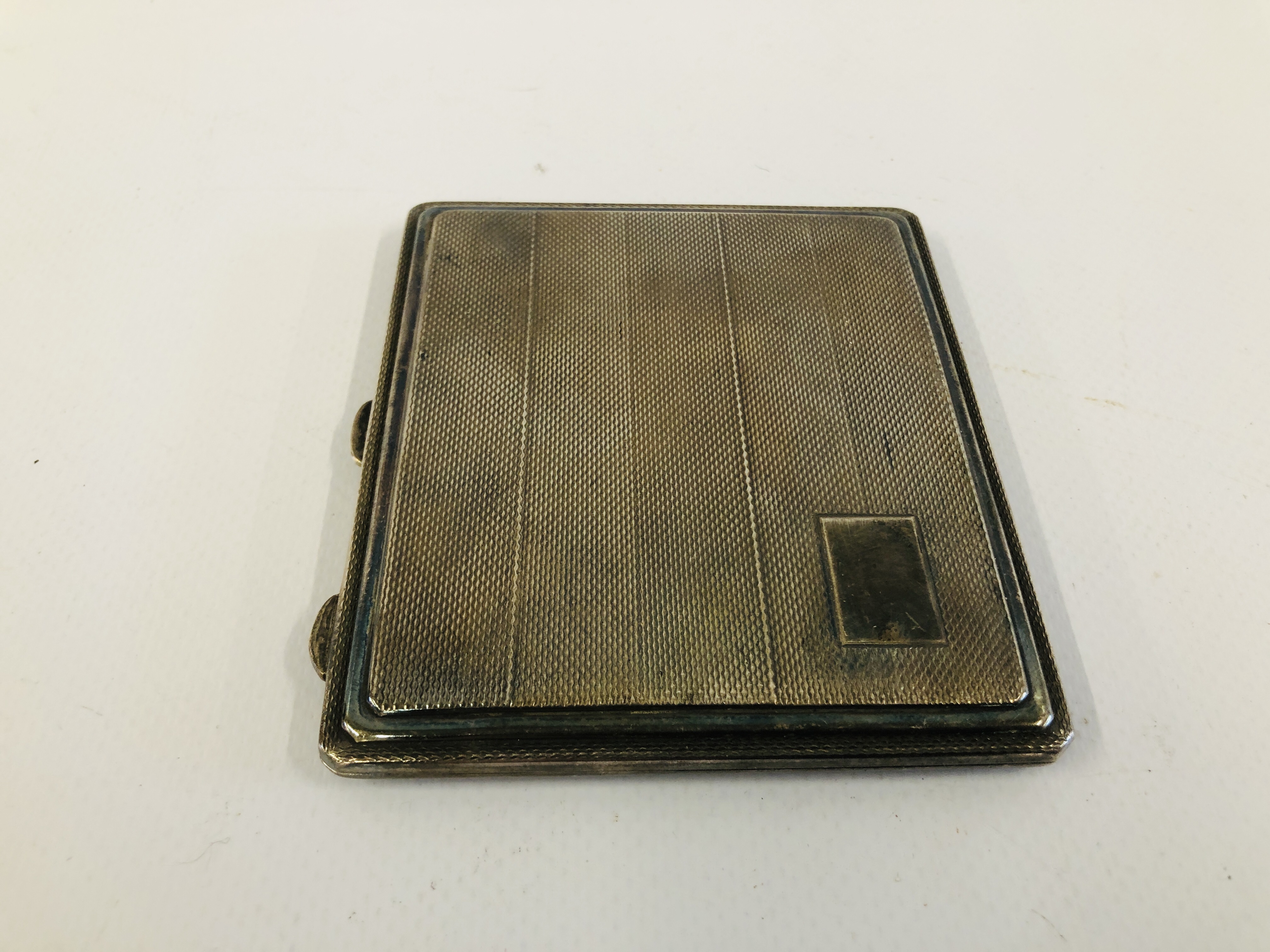 VINTAGE SILVER CIGARETTE CASE, BIRMINGHAM ASSAY HEIGHT 9.5CM. WIDTH 8.5CM. - Image 5 of 7