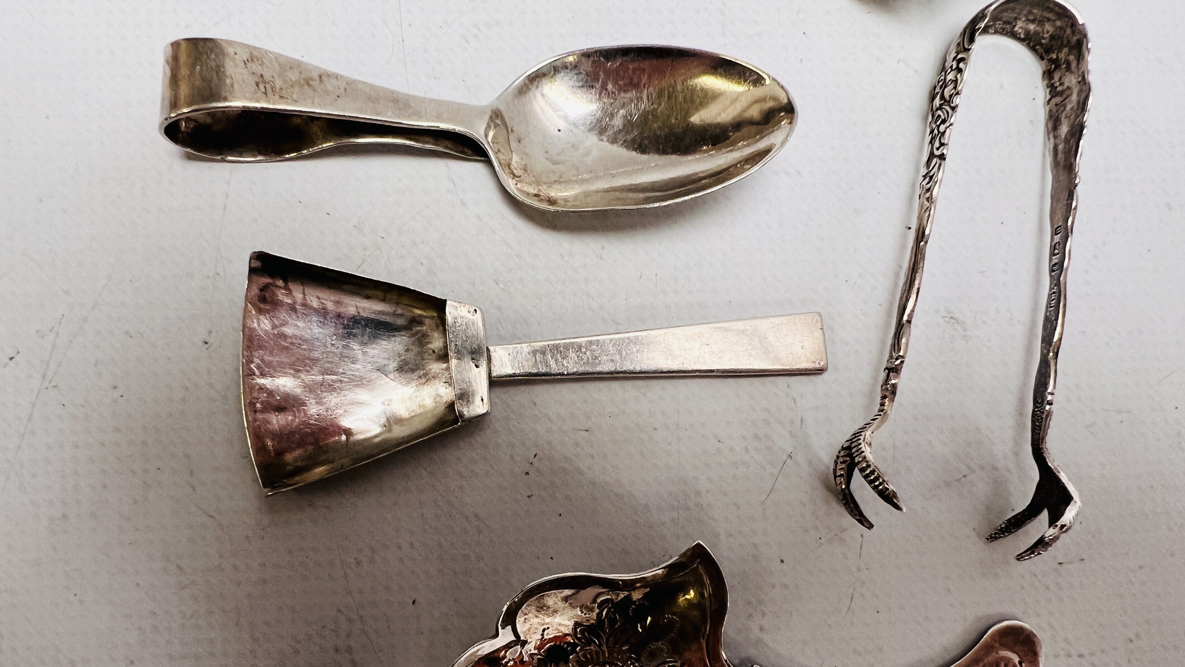 A GROUP OF THREE SILVER CADDY SPOONS ONE BY CHRISTINE DIXON, - Image 3 of 11