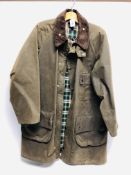 A GENTS BARBOUR WAX JACKET SIZE 102CM.