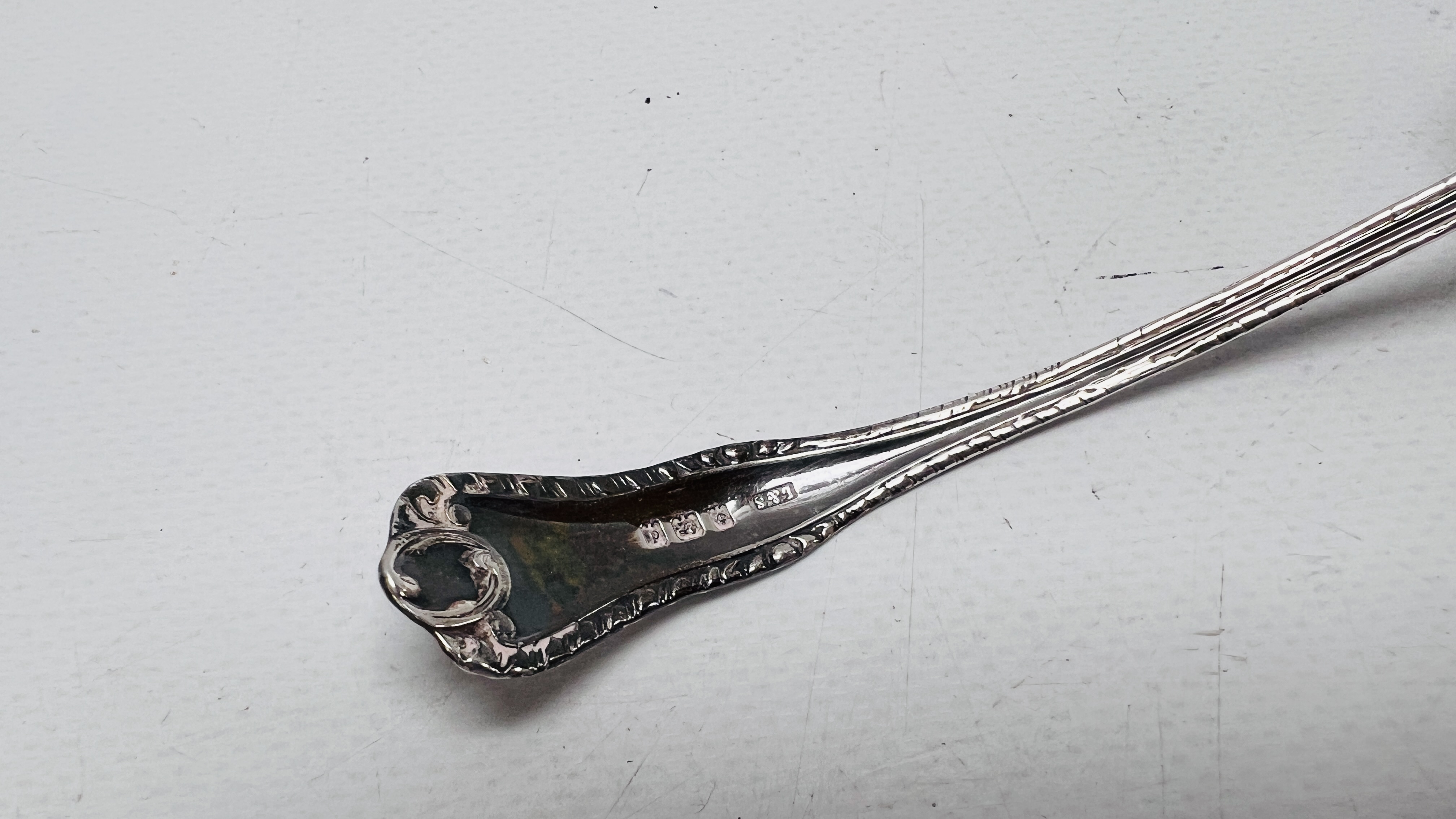 A GROUP OF THREE SILVER CADDY SPOONS ONE BY CHRISTINE DIXON, - Image 10 of 11