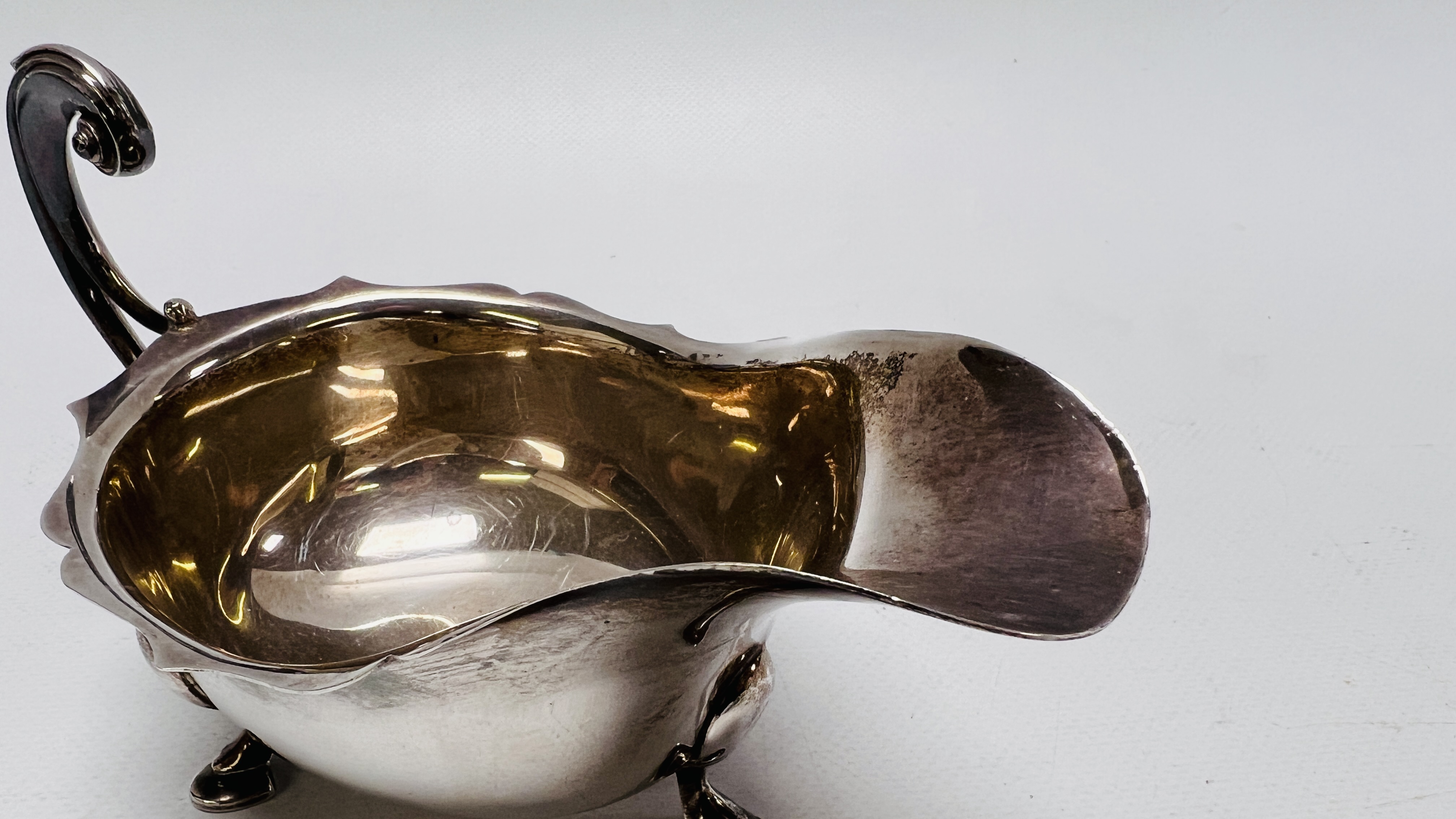 TWO SILVER SAUCE BOATS IN THE C18TH. - Image 8 of 12