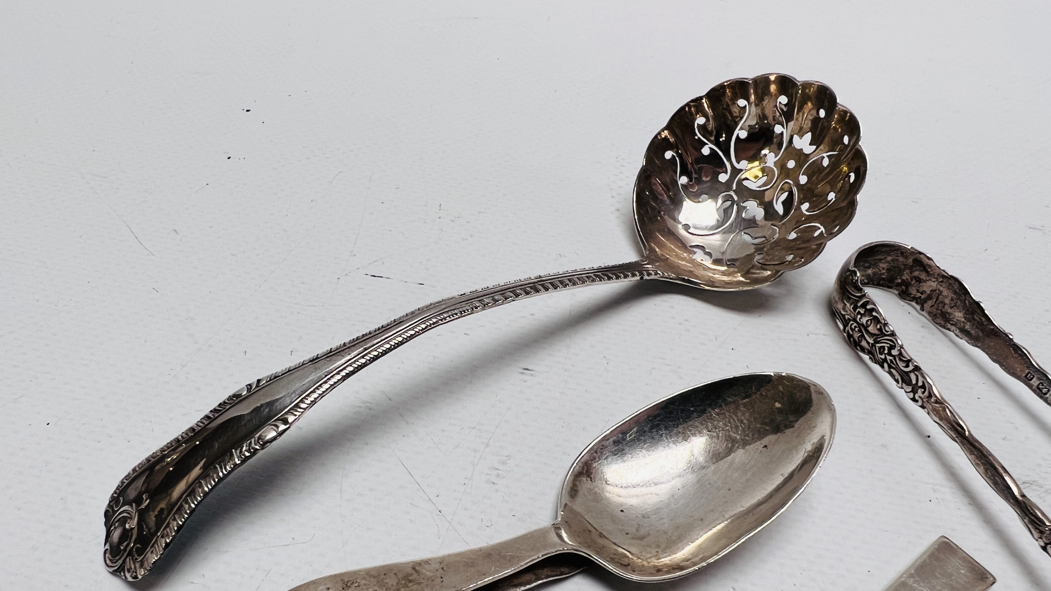 A GROUP OF THREE SILVER CADDY SPOONS ONE BY CHRISTINE DIXON, - Image 5 of 11