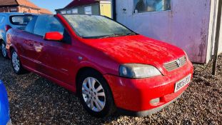 BD05 PUY VAUXHALL ASTRA BERTONE EXCLUSIVE 1796CC PETROL. DISPLAYED MILEAGE: 39,524.